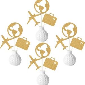 New, never used travel themes centerpieces for party!